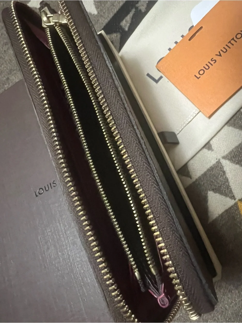 Louis Vuitton Clemenceau Monogram Canvas Zip Around Wallet